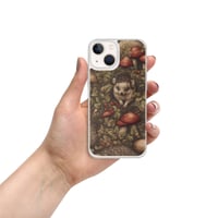 Image 16 of Boho Nature Cottagecore Inspired Hedgehogs Among Mushrooms Clear Case for iPhone®