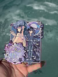 Image 8 of Cosmic Galaxy Saturn Enamel pin ( OG and purple chrome variant) 