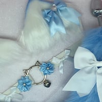Image 2 of Blue /white Kitten PetPlay Set
