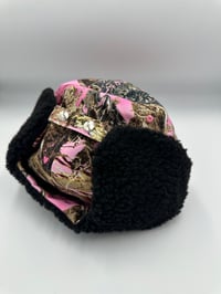 Image 2 of PINK SASQUATCH SEARCH TEAM WINTER HAT