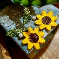 Image 1 of Sunflower Earrings