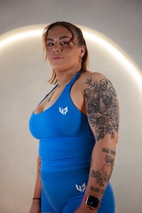 Image 1 of Sculpt Halter Neck Bra- Royal Blue 