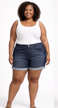 Image 1 of Sz 20 Time & Tru Denim shorts (Gently used) #97*14