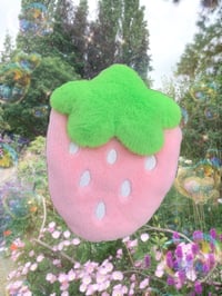 Image 1 of  strawberry plush pouch