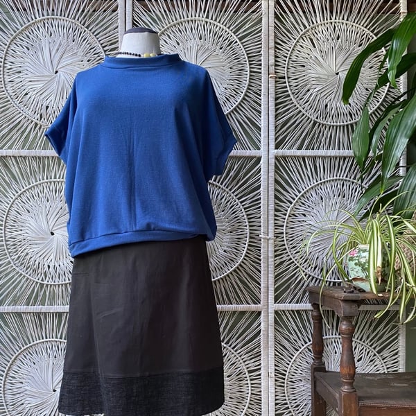 Image of Blue short sleeve jumper