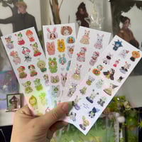 Image 1 of NEW: Critter Sticker Sheet or Set