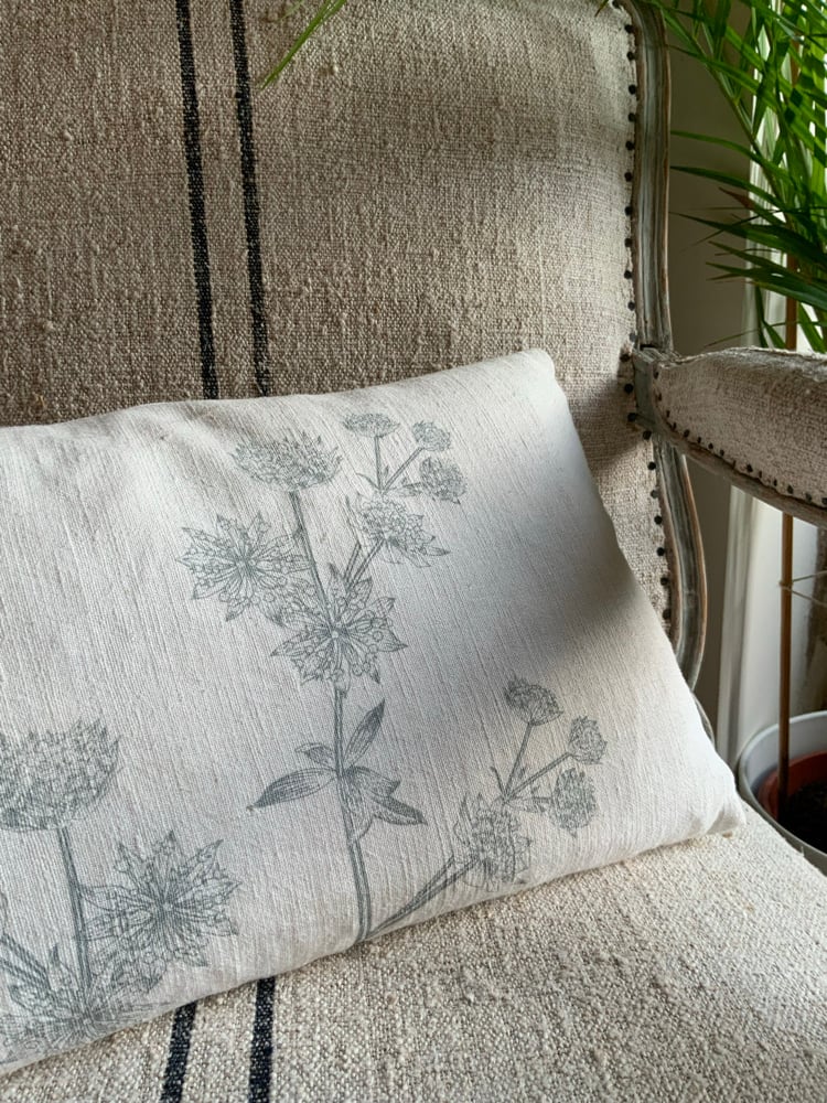 Image of -30% Coussin Lin Ancien Bombylius 28 x 48 cm à 45,50€ au lieu de 65€