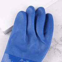 Image 8 of Oil & Acid Resistant Blue Lining Industrial Safety Gloves