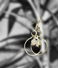 Image 2 of Selenite Circle Earrings