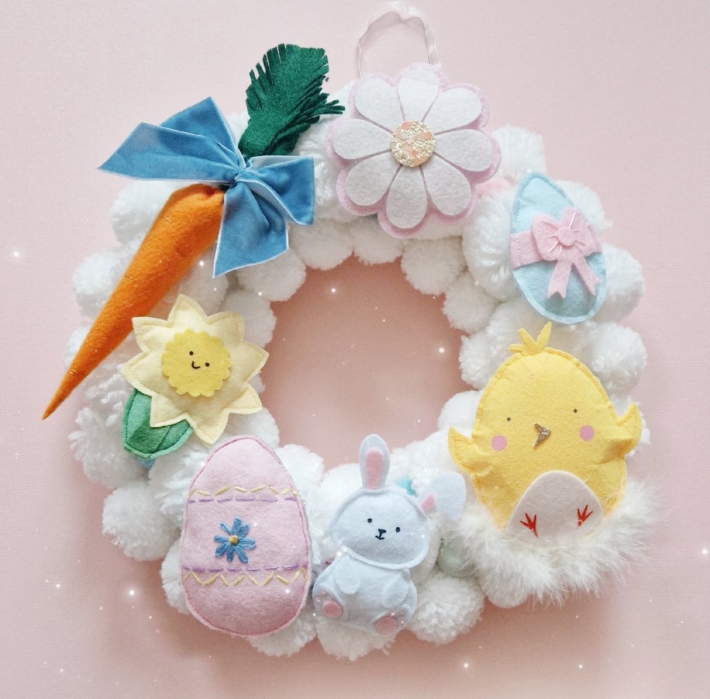 Image of Spring Time Easter Wreath.