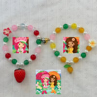 Image 1 of Strawberry Shortcake and Orange Blossom Matching Bracelets 