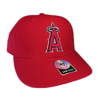 Image 2 of 47 Brand MVP Los Angeles Angels Hat Cap Mens Adjustable Red MLB