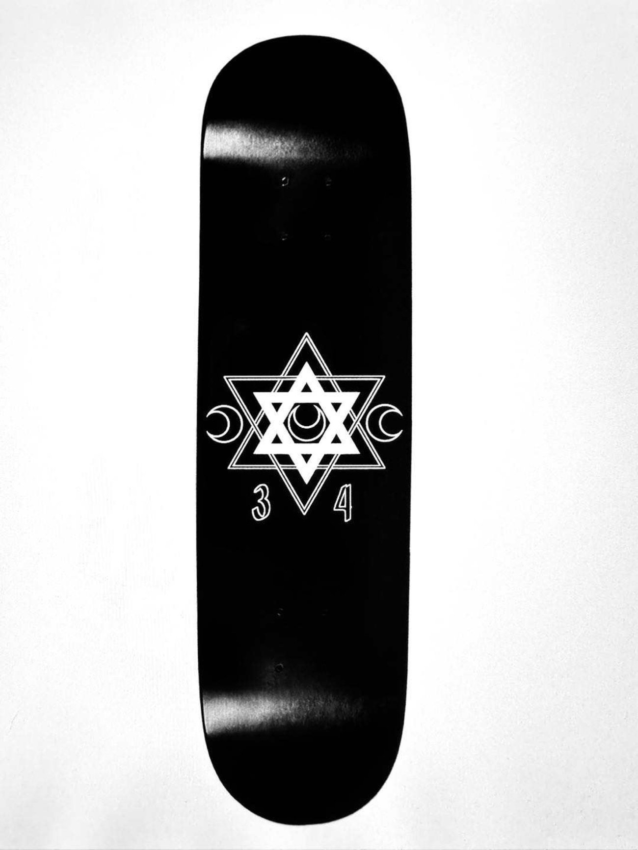 34 BLACK SKATE DECK | FFALLACY