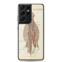 Image 19 of Antique Anatomical Drawing Spine Musculature Clear Case for Samsung®