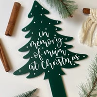 Memory Tree Frosted Green Christmas Tree