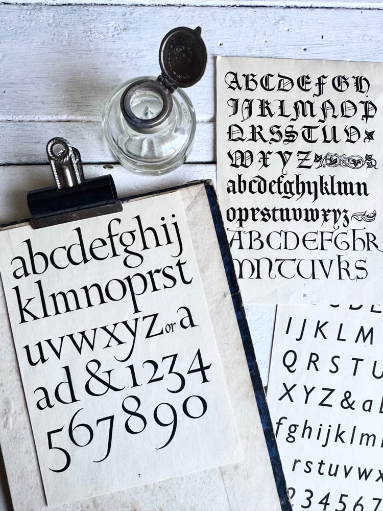 Image of Trio of Alphabet plates #3