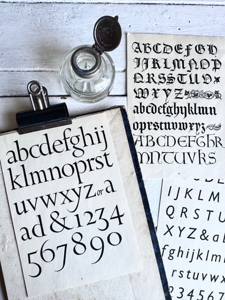 Image of Trio of Alphabet plates #3