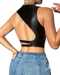 Image 3 of Backless Crop Top Tank