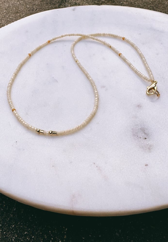 Morse Code Beaded Necklace