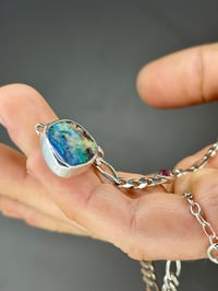Image 8 of Day Dream Necklace | Australian Boulder Opal & Winza Sapphire 