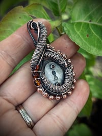 Image 3 of Keyhole Hybrid Wrapped in Sterling Silver and Copper