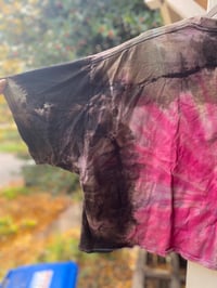 Image 5 of 2XL CROP TOP Live Fast Eat Trash Raccoon REVERSE Tie Dye shirt 