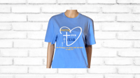 Image 1 of Heavenly Made Apparel Faith Over Fear Blue Adult T-Shirt 