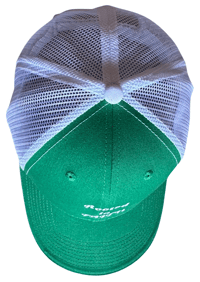 Image 2 of Heavenly Made Apparel Rooted in Faith Mesh Hat - Green & White Adjustable