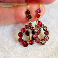 Image 3 of Georgian Garnet Earrings