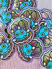 Image 2 of Mermaid Chinchou Glitter Vinyl Sticker