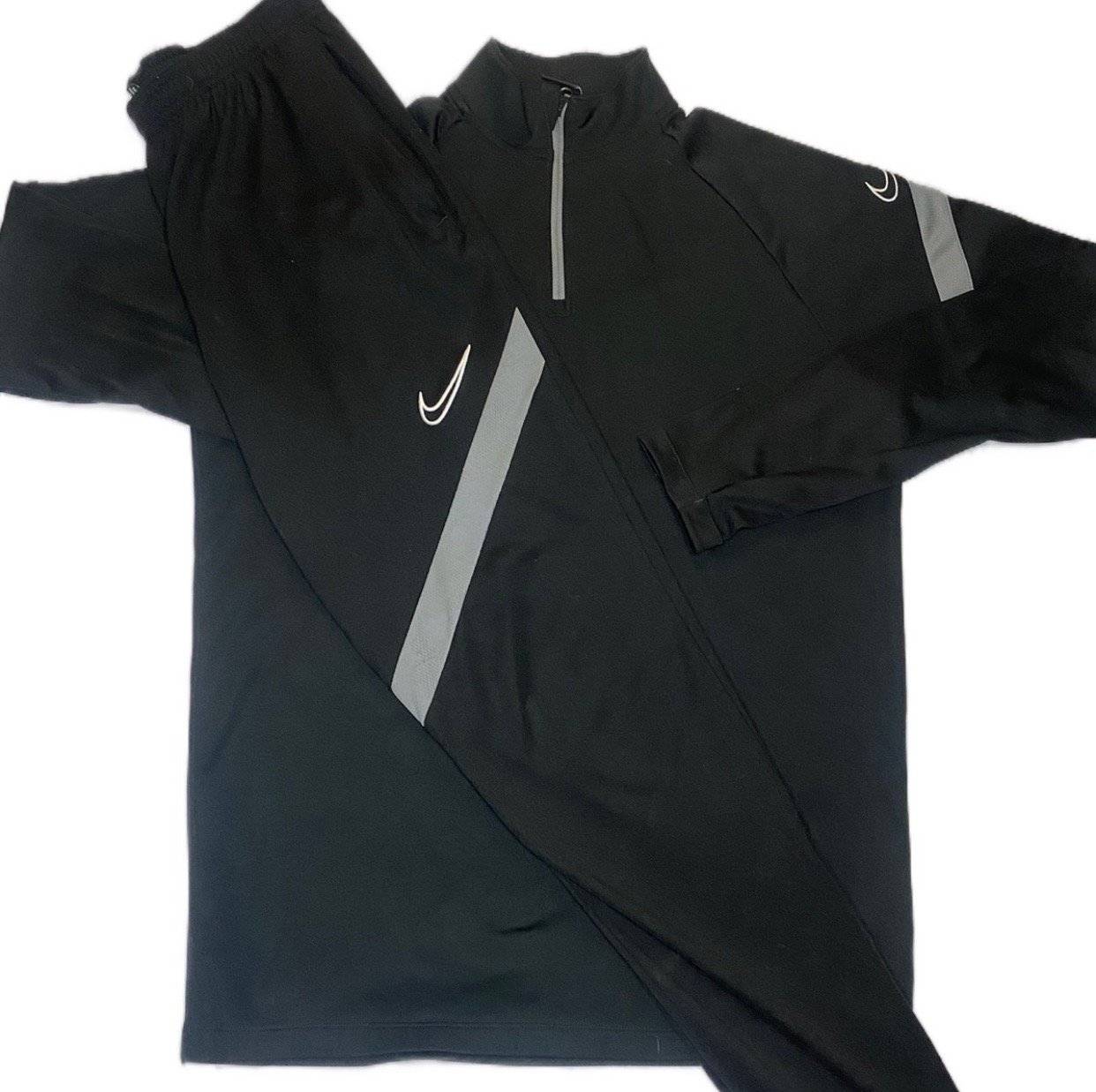 Grey dri fit tracksuit hot sale