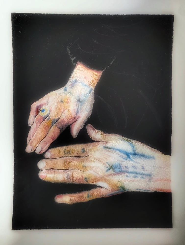 Image of Daughter of the sun, 11x14 original artwork, ready to frame 