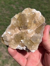 Image 2 of Yellow Cubic Fluorite & Barite Specimen #2508