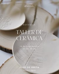 Image 1 of Taller Ceramica Botánica