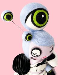 Image 4 of RESERVED FOR GRIETJE MEDIUM ART DOLL EYE SEE YOU 