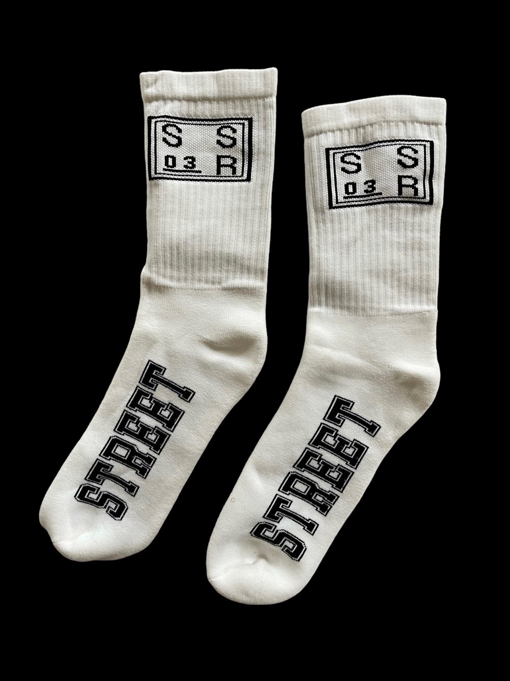 SSR03 - “Traditional” White Crew Socks