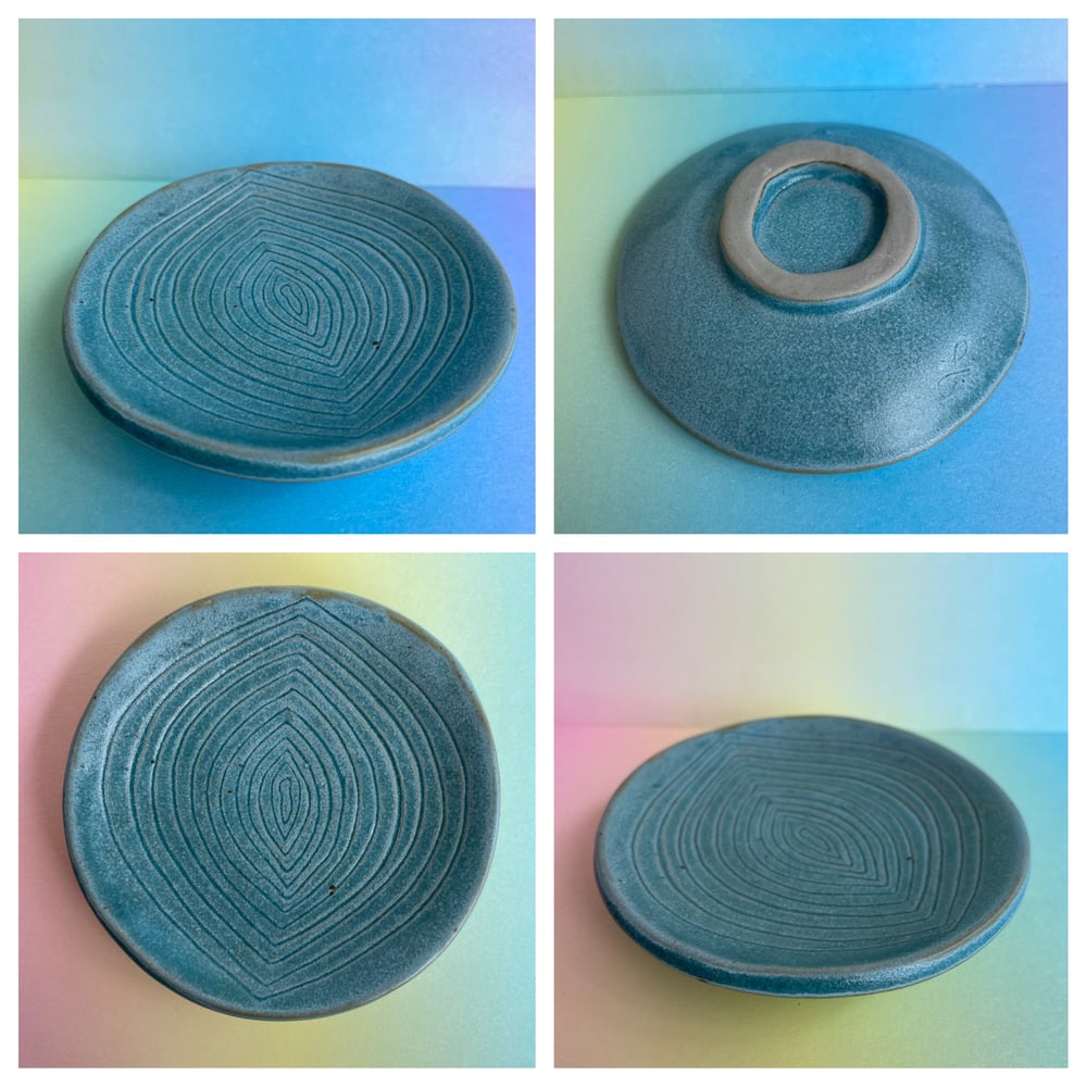 Image of Trinket dish in blue