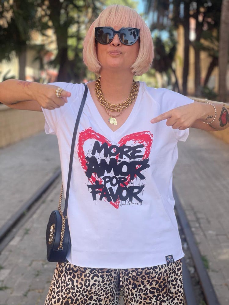 Image of CAMISETA MORE AMORE BLANCA