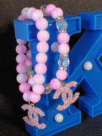 Image 2 of Inspired© Pink CC Charm Bracelets
