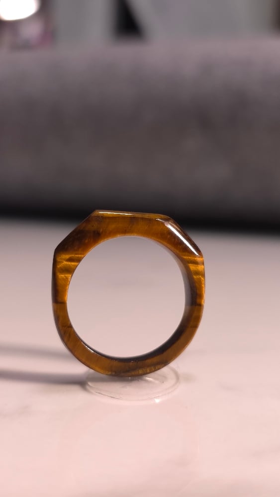 Image of Tiger’s Eye Slim Signet 