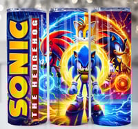 sonic the hedgehog 20oz subliamtion tumbler