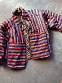 Image 7 of Leopard stripe sleeping bag jacket 
