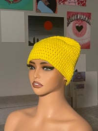 Yellow Fitted Beanie