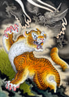Rock Tiger & Dragon (A3 size)