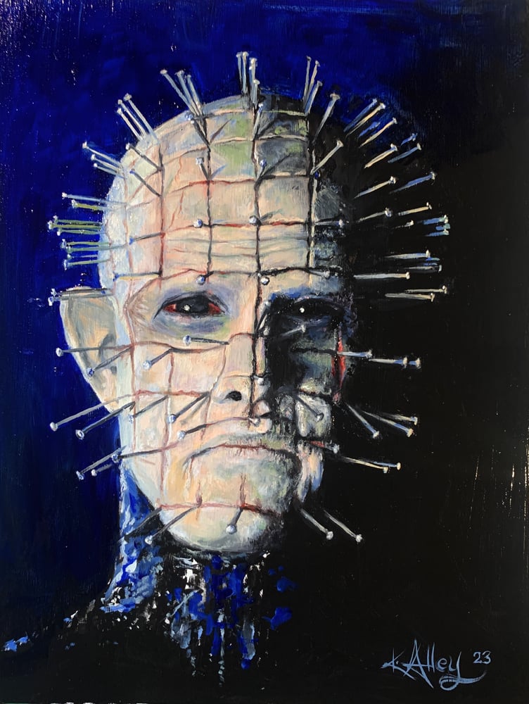 Image of “Pinhead” original painting 