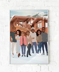 Image 1 of Family With Custom Background