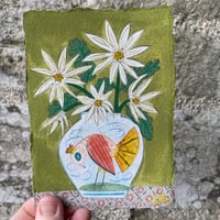 Image 1 of Folk Bird and Daisies