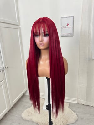 Image of Ruby bangs luxury pre cut lace (ready to ship) 