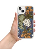 Image 24 of Art Nouveau Inspired Blue, Orange and White Boho Hippie Floral Sketch Clear Case for iPhone®