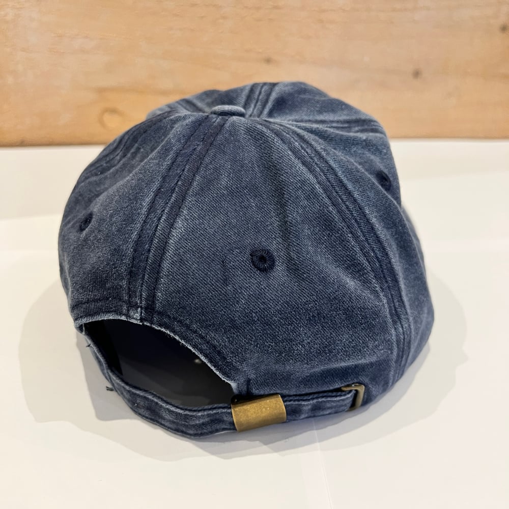 WASHED COTTON CAP - DENIM BLUE